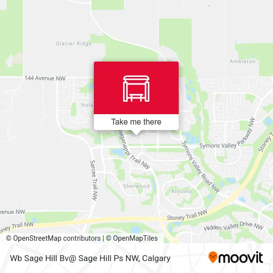 Wb Sage Hill Bv@ Sage Hill Ps NW map