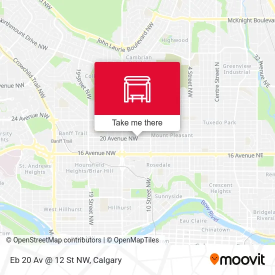Eb 20 Av @ 12 St NW map