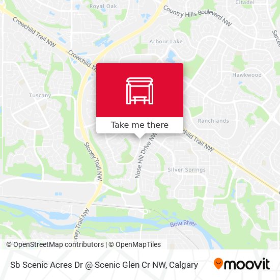 Sb Scenic Acres Dr @ Scenic Glen Cr NW map