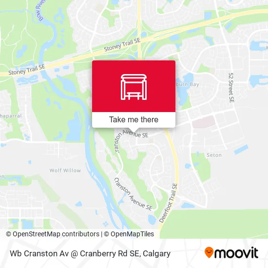 Wb Cranston Av @ Cranberry Rd SE map