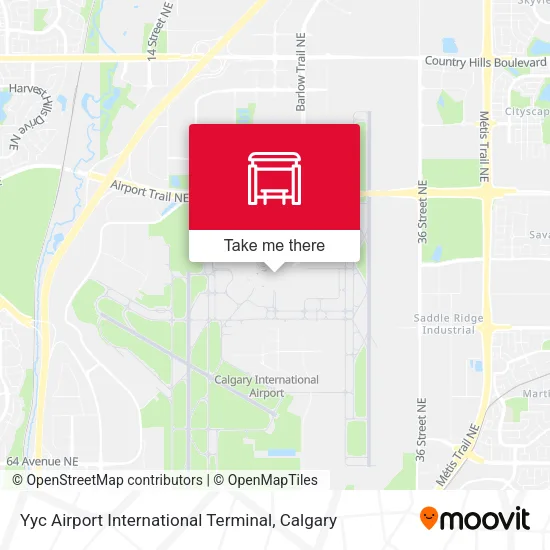 Yyc Airport International Terminal map