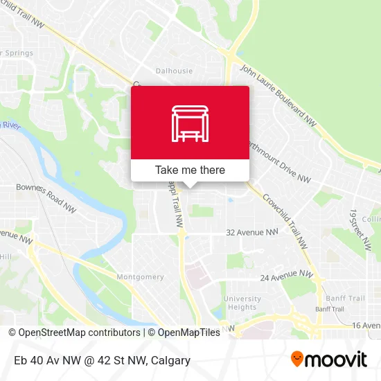 Eb 40 Av NW @ 42 St NW map