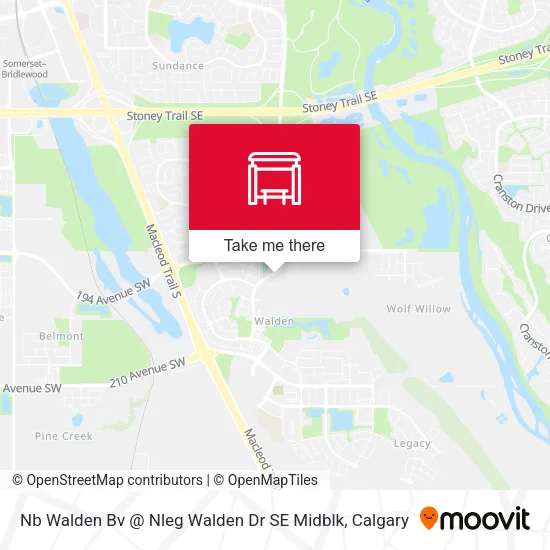 Nb Walden Bv @ Nleg Walden Dr SE Midblk map