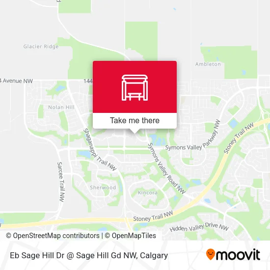 Eb Sage Hill Dr @ Sage Hill Gd NW map