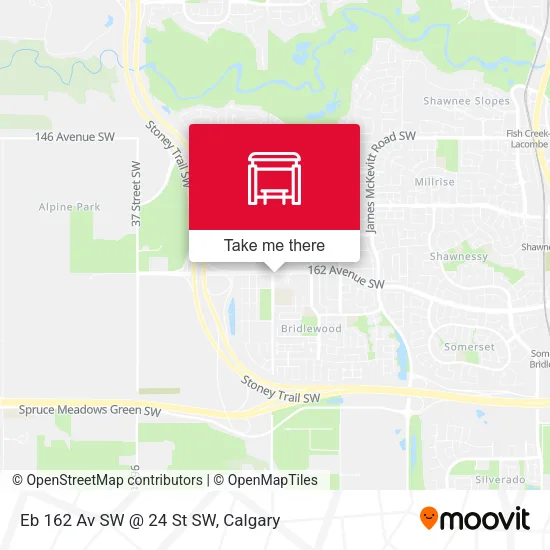 Eb 162 Av SW @ 24 St SW map