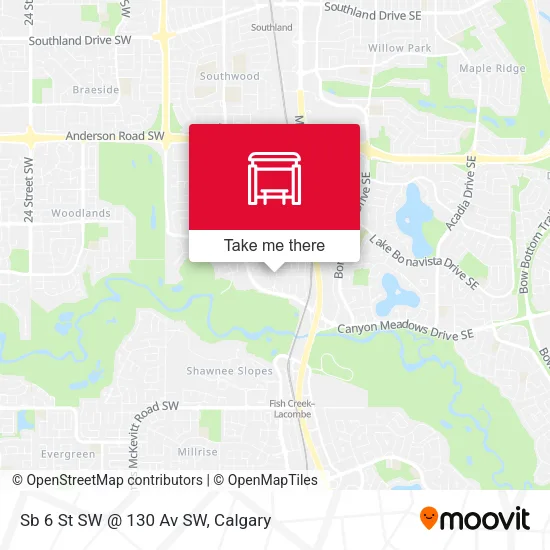 Sb 6 St SW @ 130 Av SW map