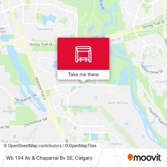 Wb 194 Av & Chaparral Bv SE map