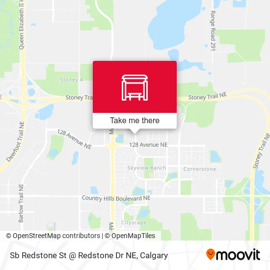Sb Redstone St @ Redstone Dr NE map