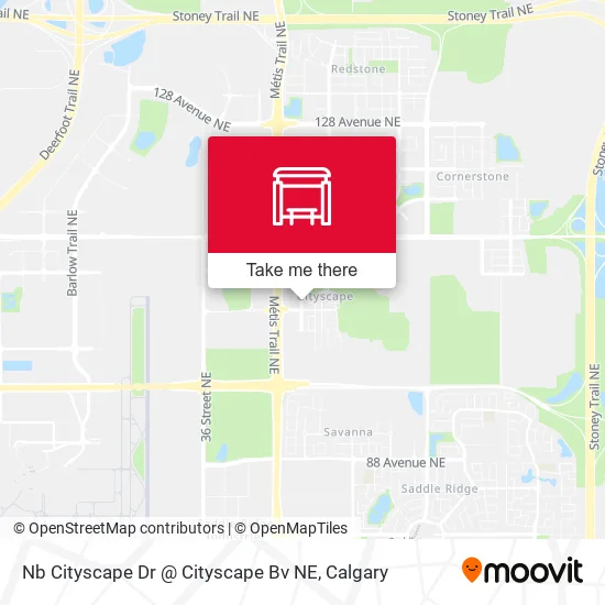 Nb Cityscape Dr @ Cityscape Bv NE map