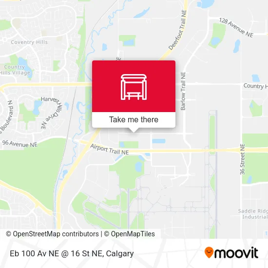 Eb 100 Av NE @ 16 St NE map