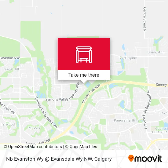 Nb Evanston Wy @ Evansdale Wy  NW map