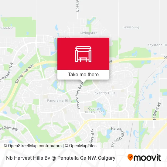 Nb Harvest Hills Bv @ Panatella Ga NW map