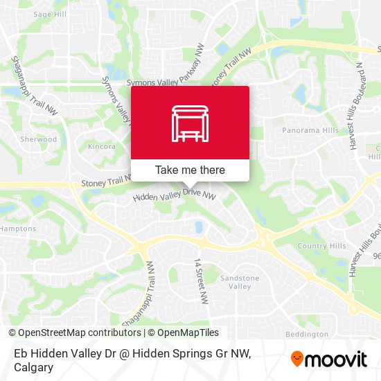 Eb Hidden Valley Dr @ Hidden Springs Gr NW map