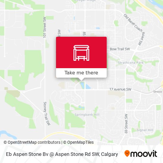 Boost slaap Vader fage How to get to Eb Aspen Stone Bv @ Aspen Stone Rd SW in Calgary by Bus or  Light Rail?