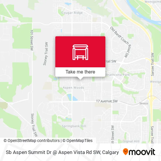 Sb Aspen Summit Dr @ Aspen Vista Rd SW map