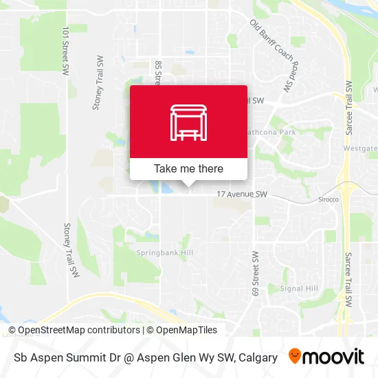 Sb Aspen Summit Dr @ Aspen Glen Wy SW map