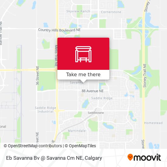 Eb Savanna Bv @ Savanna Cm NE map
