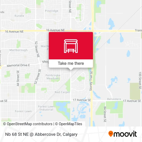 Nb 68 St NE @ Abbercove Dr map