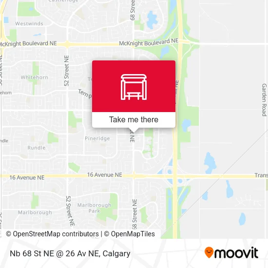 Nb 68 St NE @ 26 Av NE map
