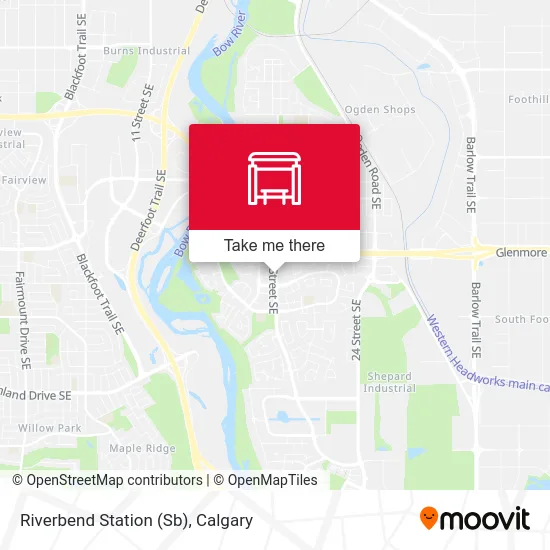 Riverbend Station (Sb) map