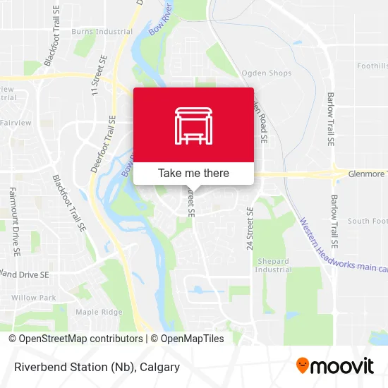 Riverbend Station (Nb) map