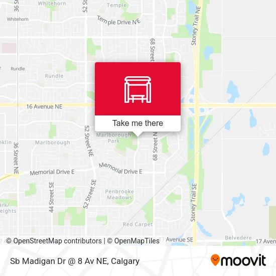 Sb Madigan Dr @ 8 Av NE map