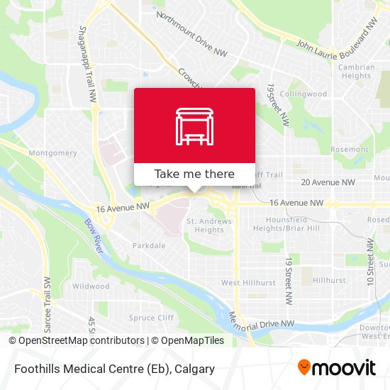 Foothills Medical Centre (Eb) map