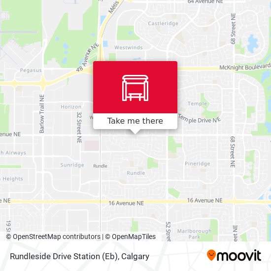 Rundleside Drive Station (Eb) map