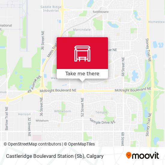 Castleridge Boulevard Station (Sb) map