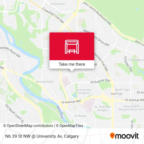 Nb 39 St NW @ University Av map