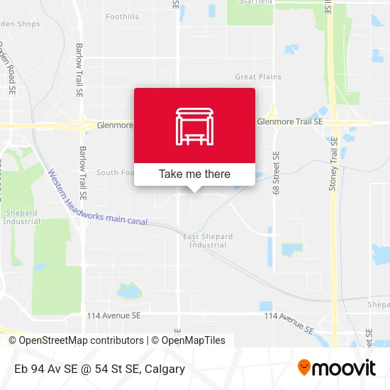 Eb 94 Av SE @ 54 St SE map