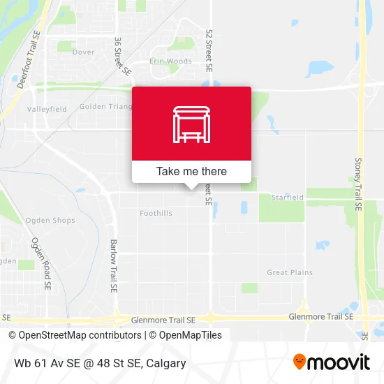 Wb 61 Av SE @ 48 St SE map