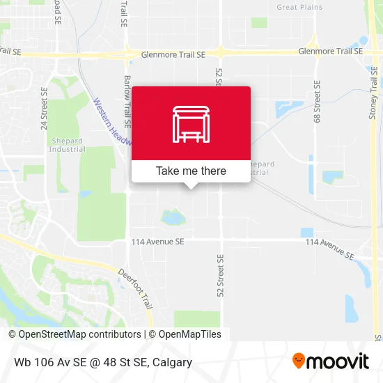 Wb 106 Av SE @ 48 St SE map