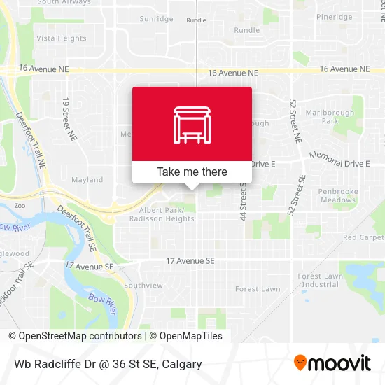 Wb Radcliffe Dr @ 36 St SE map