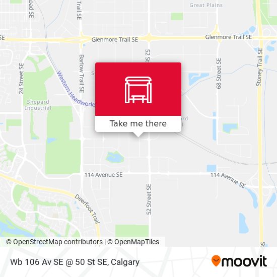 Wb 106 Av SE @ 50 St SE map