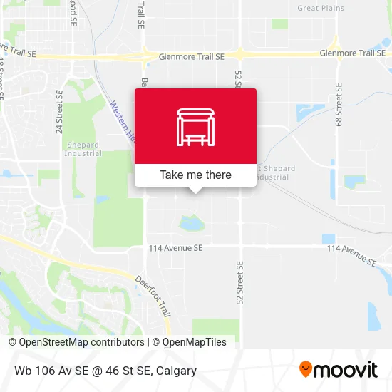 Wb 106 Av SE @ 46 St SE map