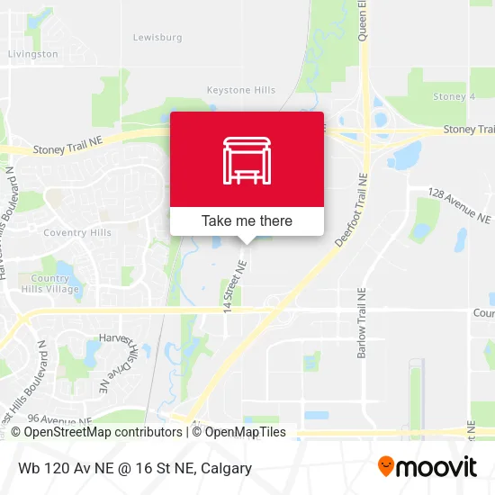 Wb 120 Av NE @ 16 St NE map