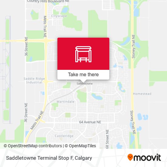 Saddletowne Terminal Stop F map