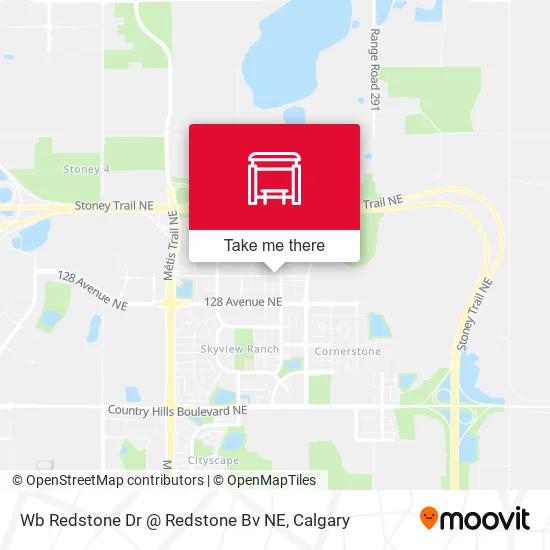 Wb Redstone Dr @ Redstone Bv NE map