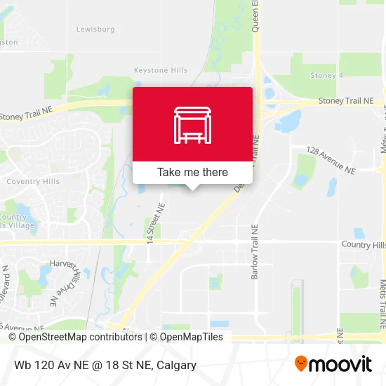 Wb 120 Av NE @ 18 St NE map
