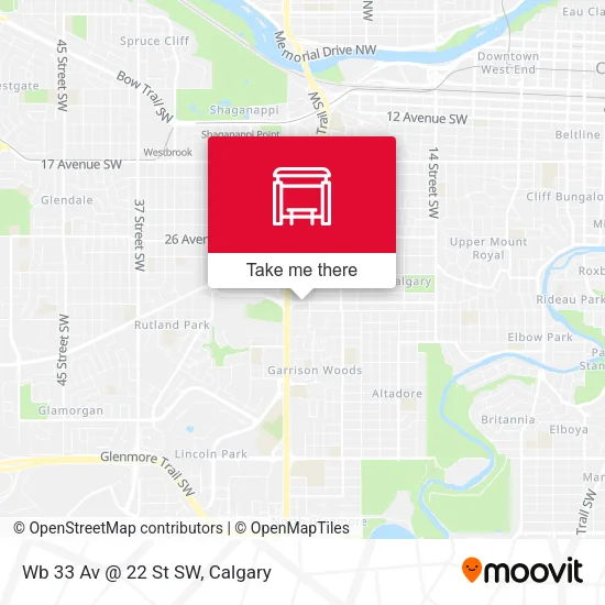 Wb 33 Av @ 22 St SW plan