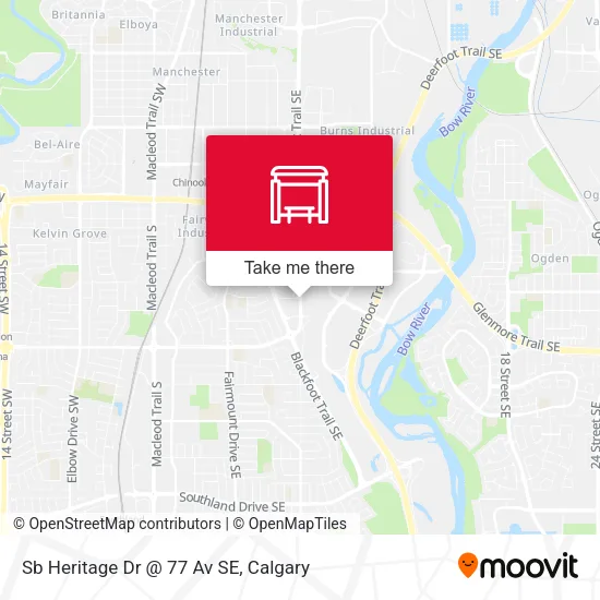 Sb Heritage Dr @ 77 Av SE map