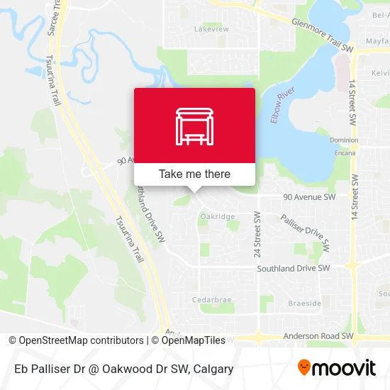 Eb Palliser Dr @ Oakwood Dr SW map