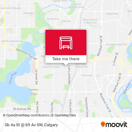 Sb 4a St @ 69 Av SW map