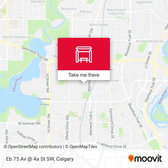 Eb 75 Av @ 4a St SW map