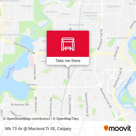 Wb 73 Av @ Macleod Tr SE map
