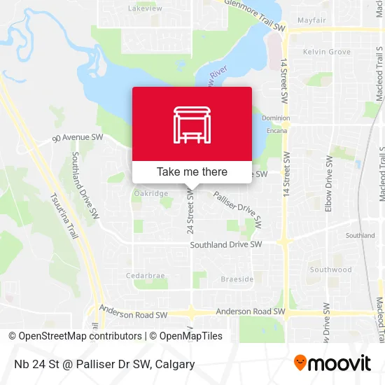 Nb 24 St @ Palliser Dr SW map