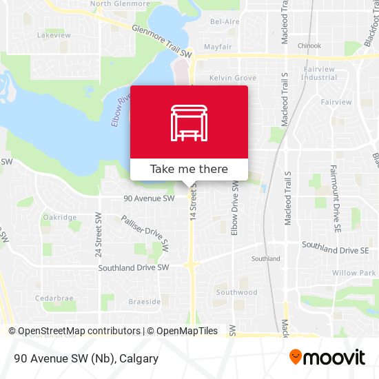 90 Avenue SW (Nb) map