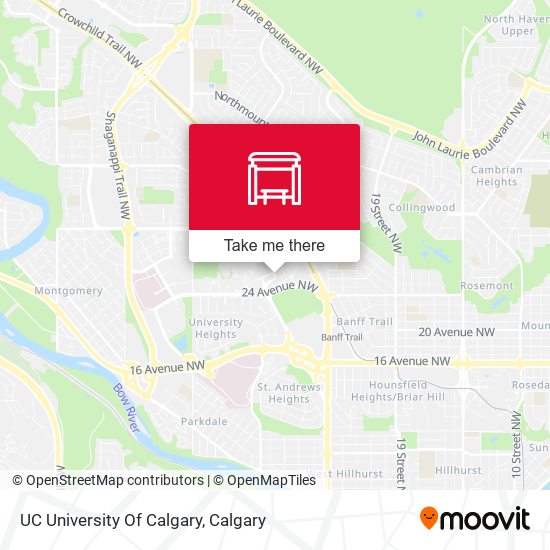 UC University Of Calgary map