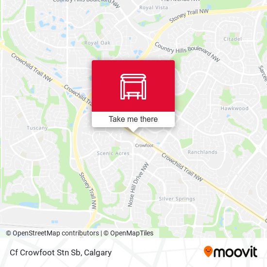 Cf Crowfoot Stn Sb map